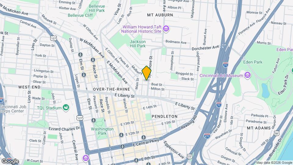 1705 Sycamore Street Mapa y Detalles de la Ubicación