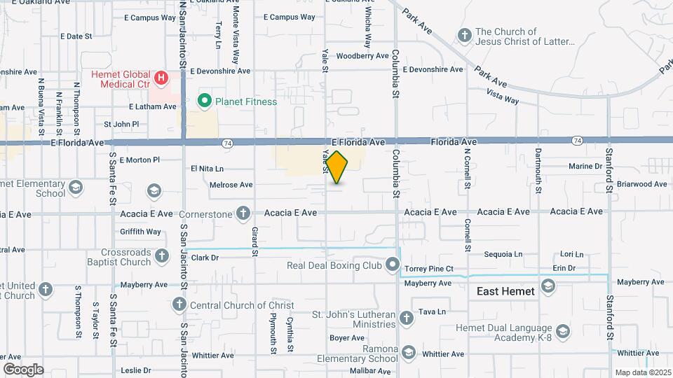 248 S Yale St Map and Location Details