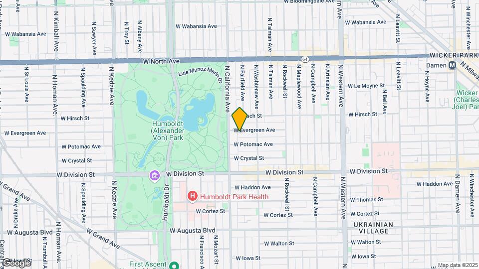 2737 W Evergreen Ave Map and Location Details