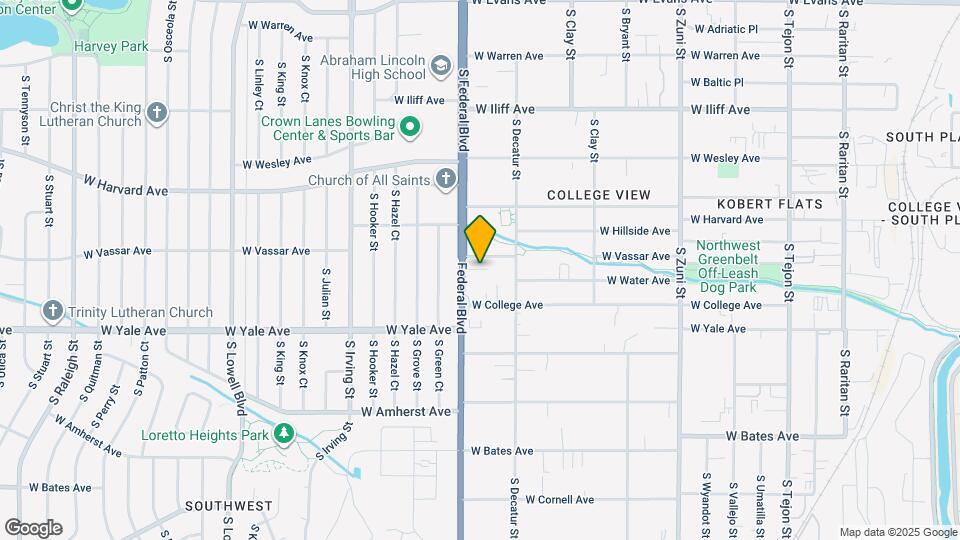 2620 S Federal Blvd, Unit c Map and Location Details