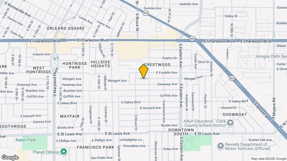 1816 Wengert Ave Map and Location Details