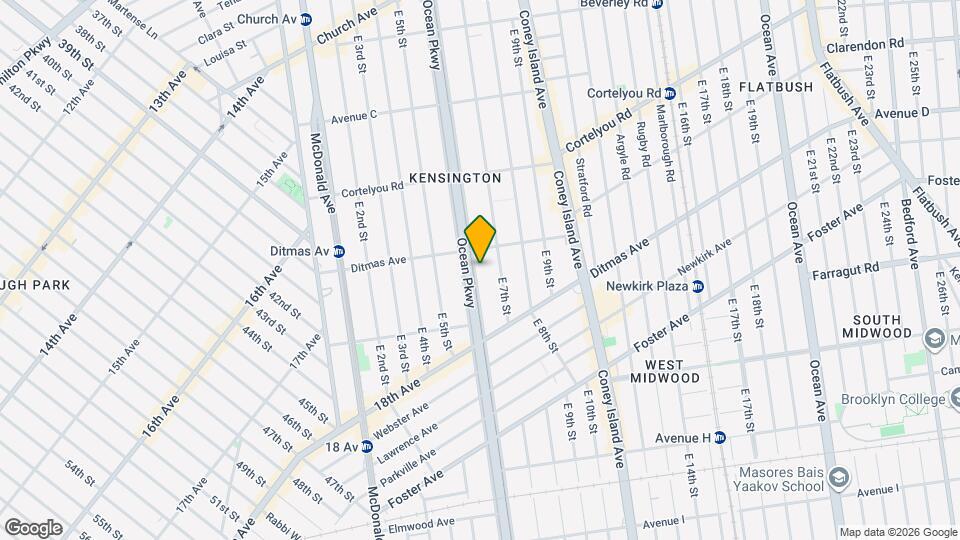 525 Ocean Pkwy Map and Location Details