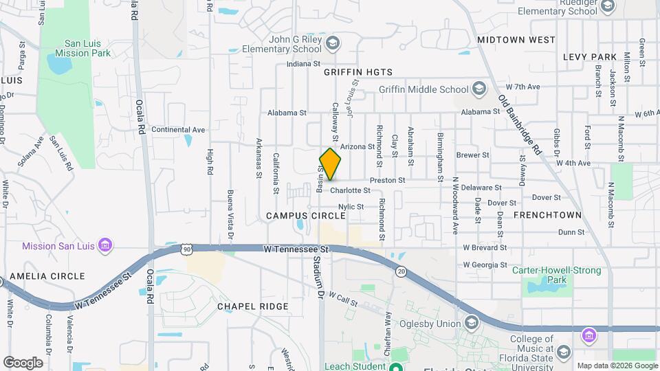1428 Charlotte St Map and Location Details