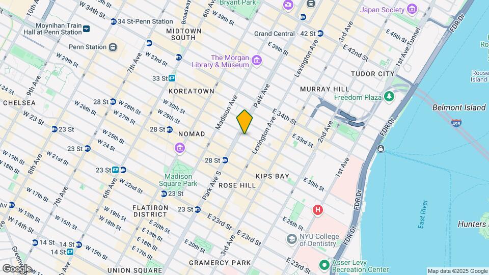 104 East 31st Street Map and Location Details