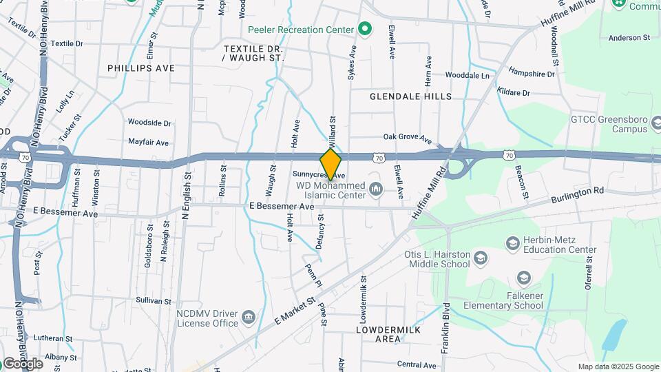 612 Willard St Map and Location Details