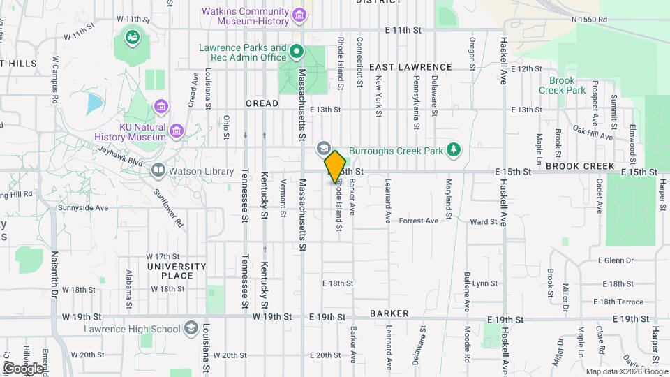 1521 Rhode Island St Map and Location Details