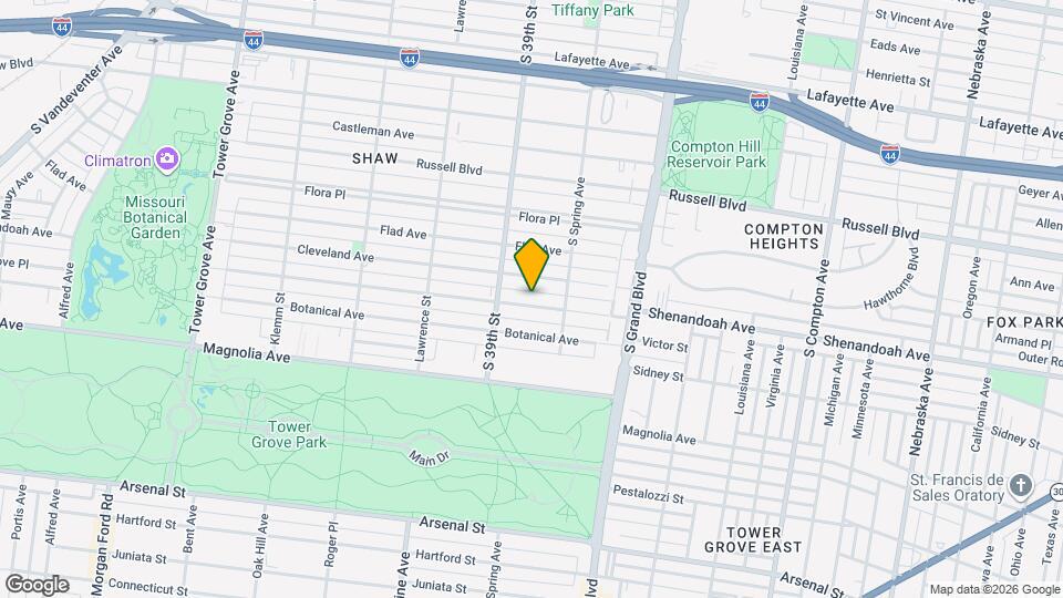 3839 Shenandoah Ave Map and Location Details