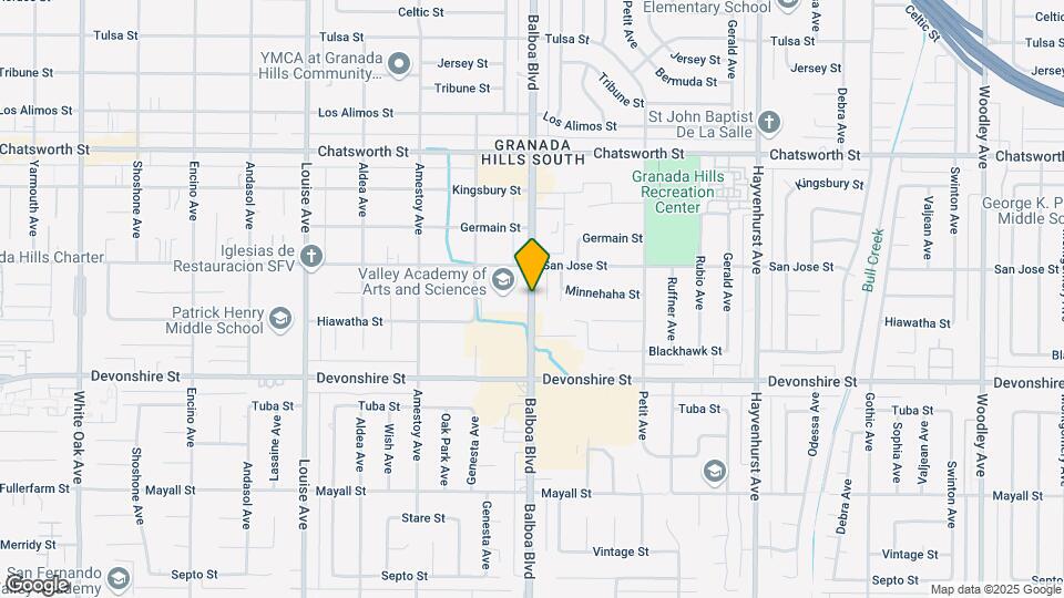 10452 Balboa Blvd Map and Location Details