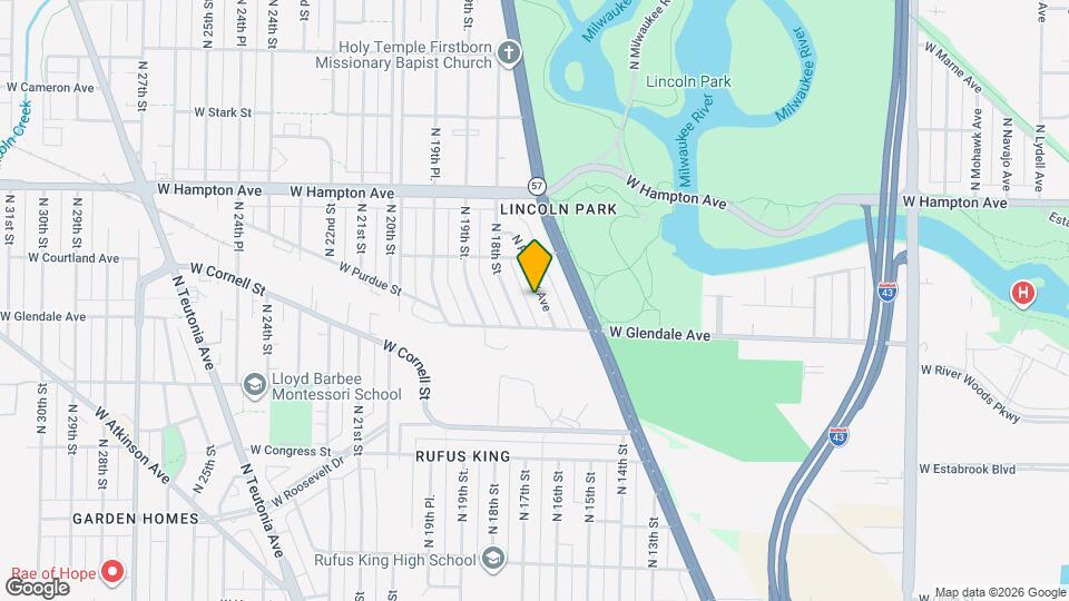 4643 N Parkway Ave Map and Location Details