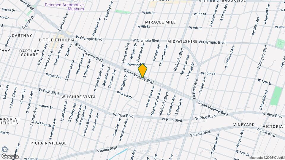5360 San Vicente Blvd Map and Location Details
