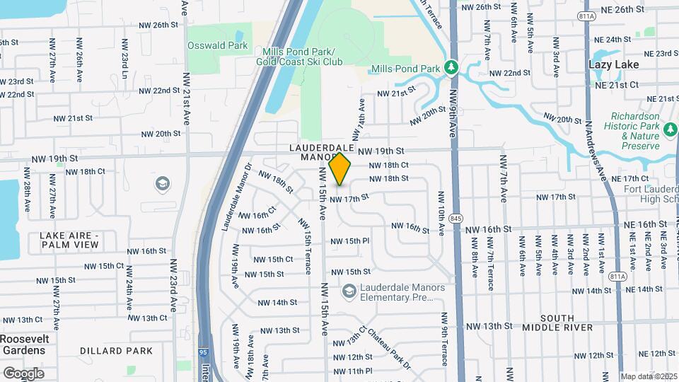 1706 NW 14th Ave Map and Location Details