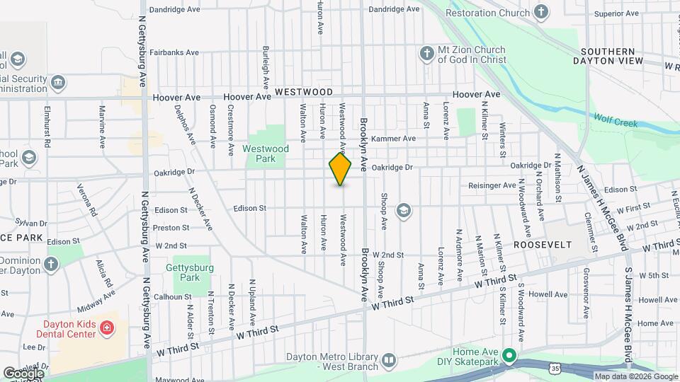 329 Westwood Ave Map and Location Details