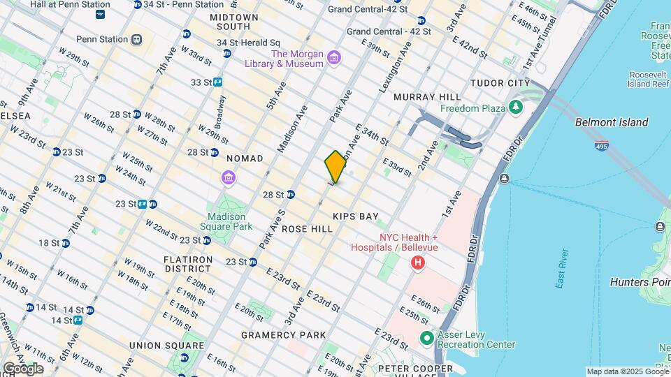 132 E 30th St Map and Location Details