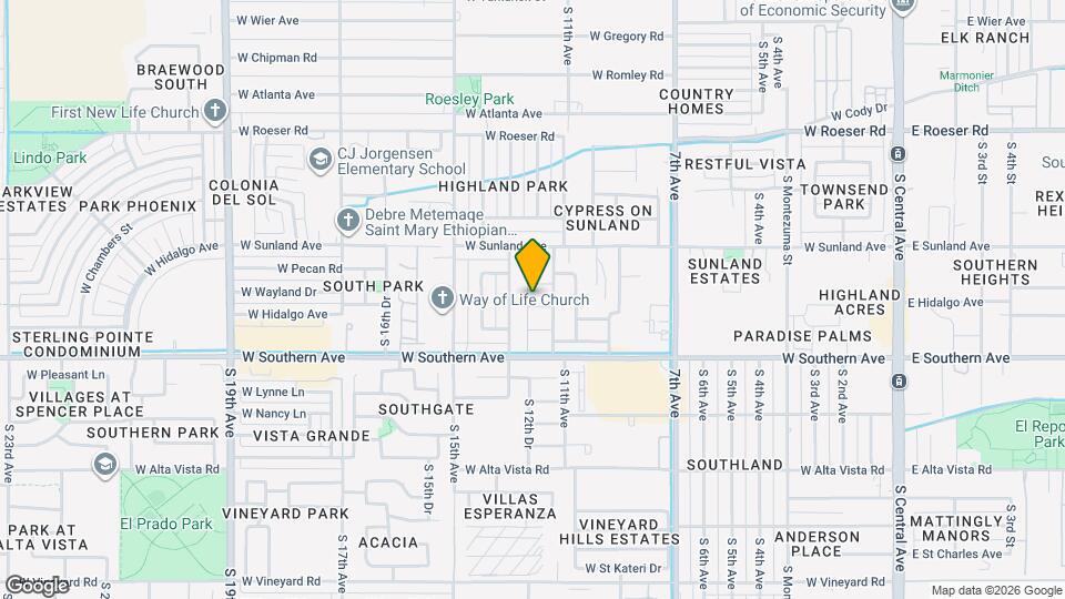 5735 S 12th Ln Map and Location Details