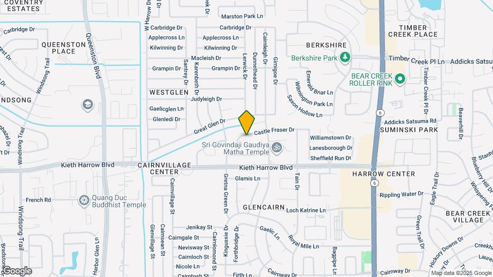 16803 Castle Fraser Dr Map and Location Details