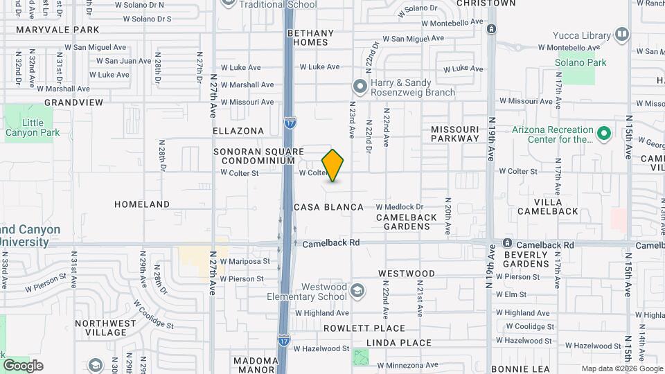 2328 W Orange Dr Mapa y Detalles de la Ubicación