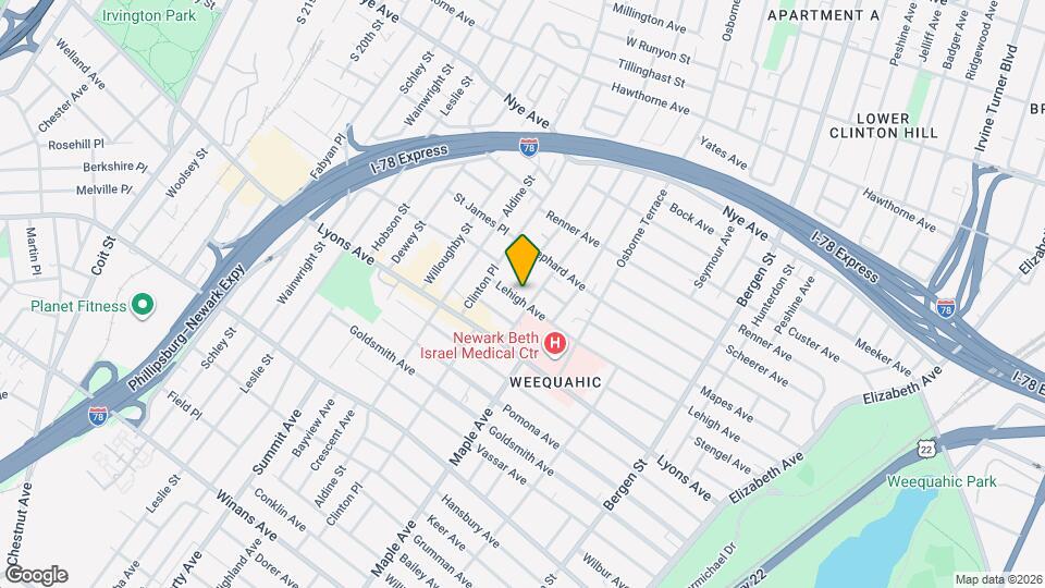 257 Lehigh Ave, Unit 3 Map and Location Details