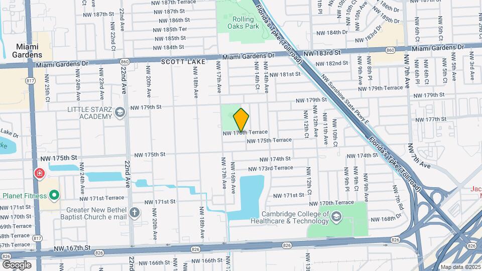 1510 NW 176th Terrace Mapa y Detalles de la Ubicación