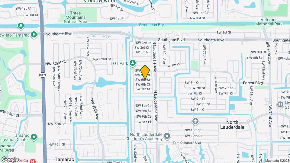 8160 SW 6th St Map and Location Details