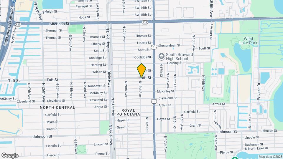 1844 Taft St Map and Location Details