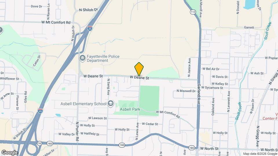 1701 W Deane St Map and Location Details