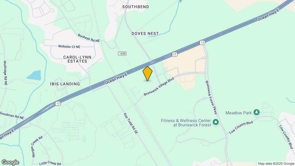 Inspire Brunswick Forest - 55+ Active Adult Community Map and Location Details