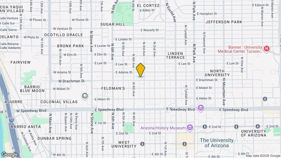 435 E Drachman St Map and Location Details