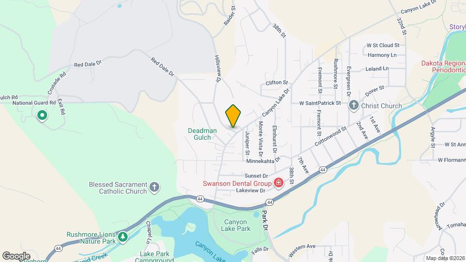 4102 Canyon Lake Dr Map and Location Details