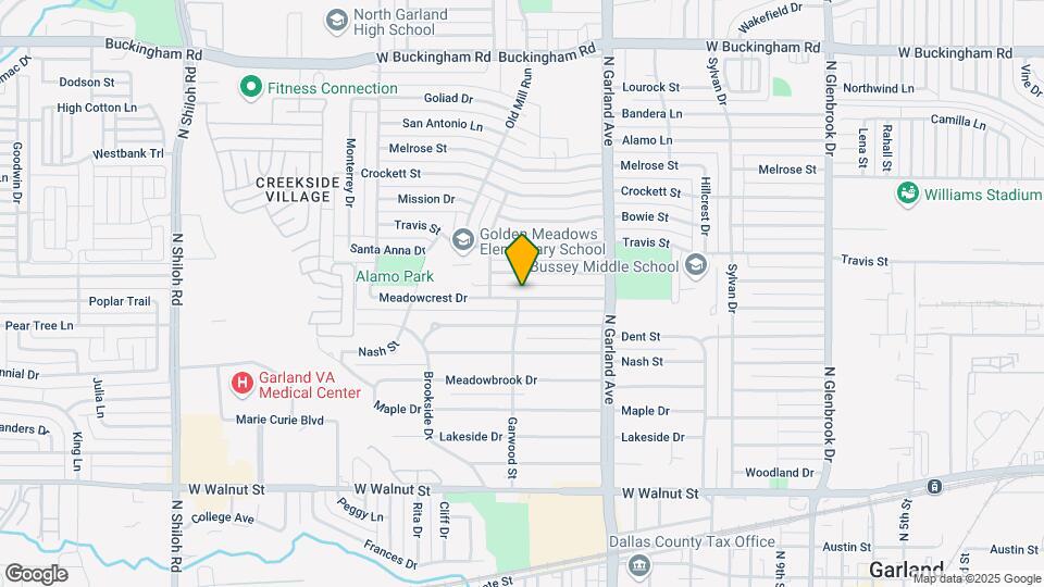 1533 Meadowcrest Dr Map and Location Details