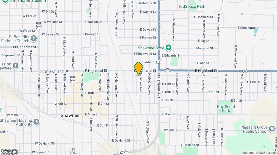 414 N Tucker Ave Map and Location Details