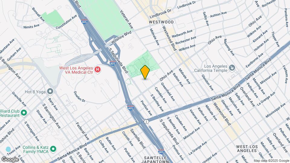 1410 S Bentley Ave, Unit 104 Map and Location Details
