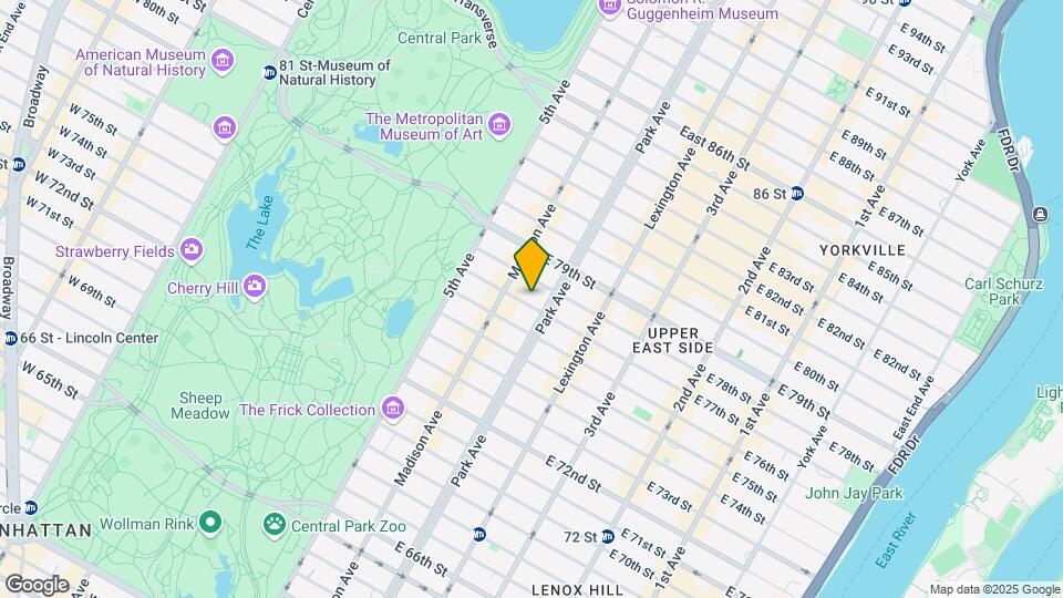71 E 77th St Map and Location Details