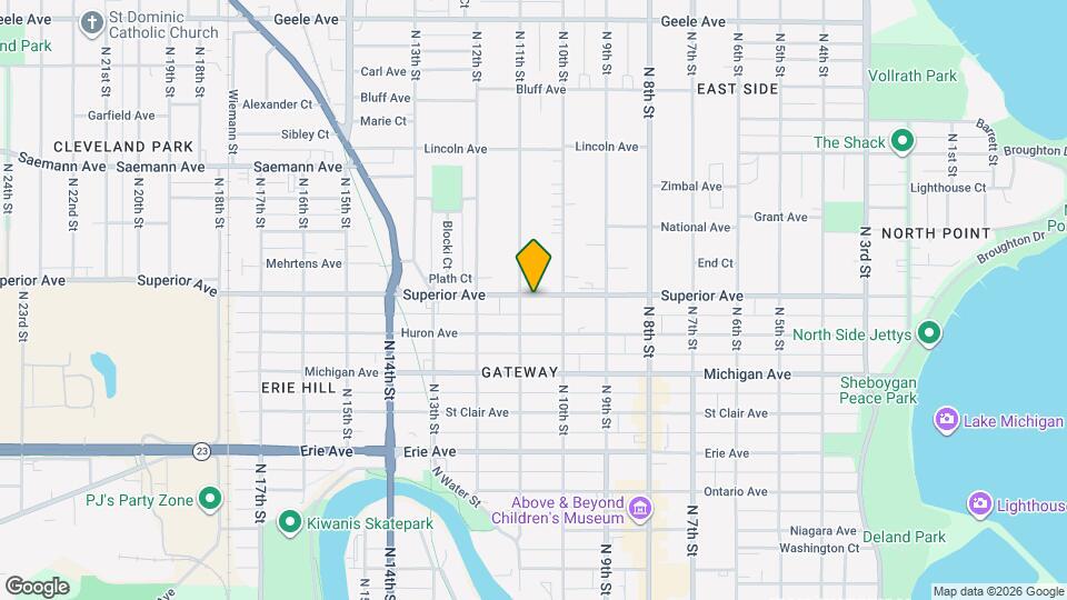 1025 Superior Ave Mapa y Detalles de la Ubicación