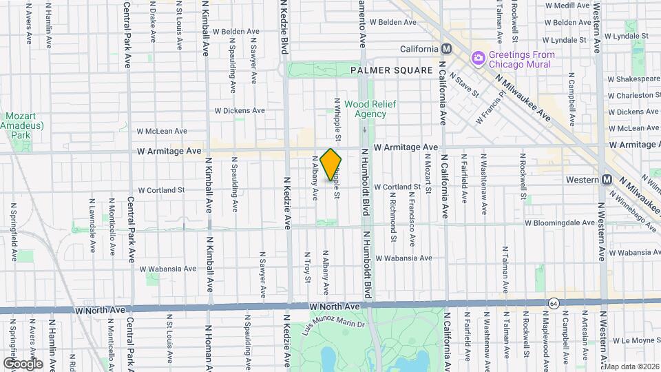 3050 W Cortland St Mapa y Detalles de la Ubicación