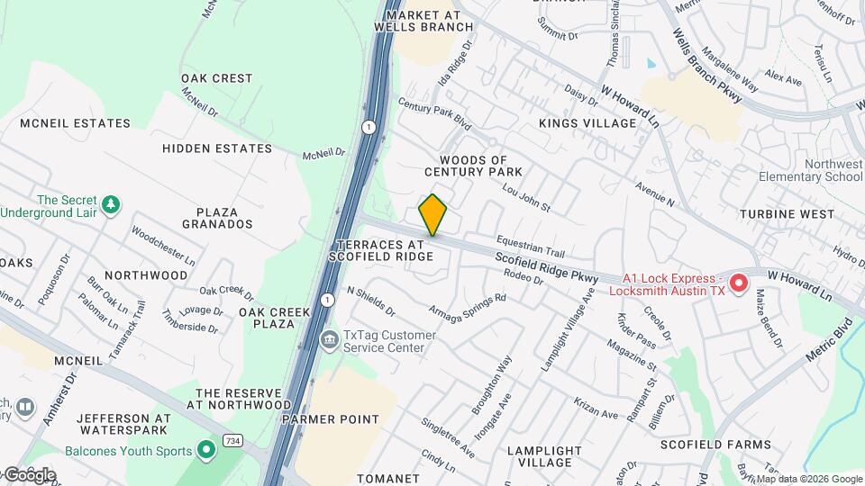 2601 Scofield Ridge Pkwy, Unit A625 Mapa y Detalles de la Ubicación