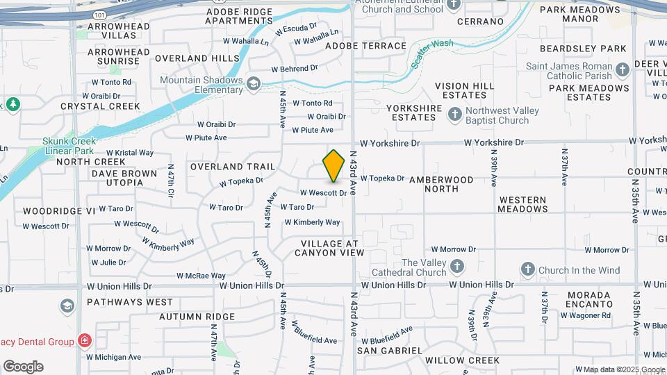4338 W Wescott Dr Map and Location Details