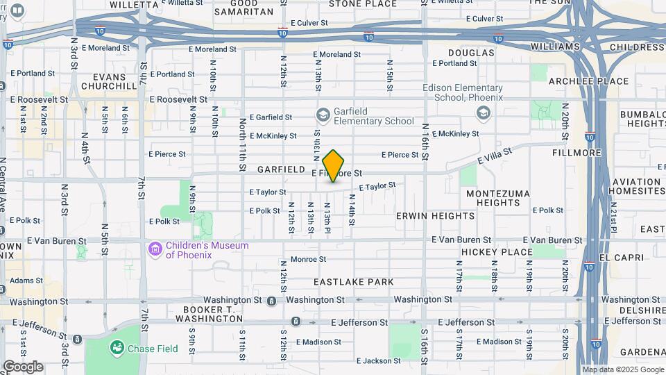 1324 E Taylor St Map and Location Details