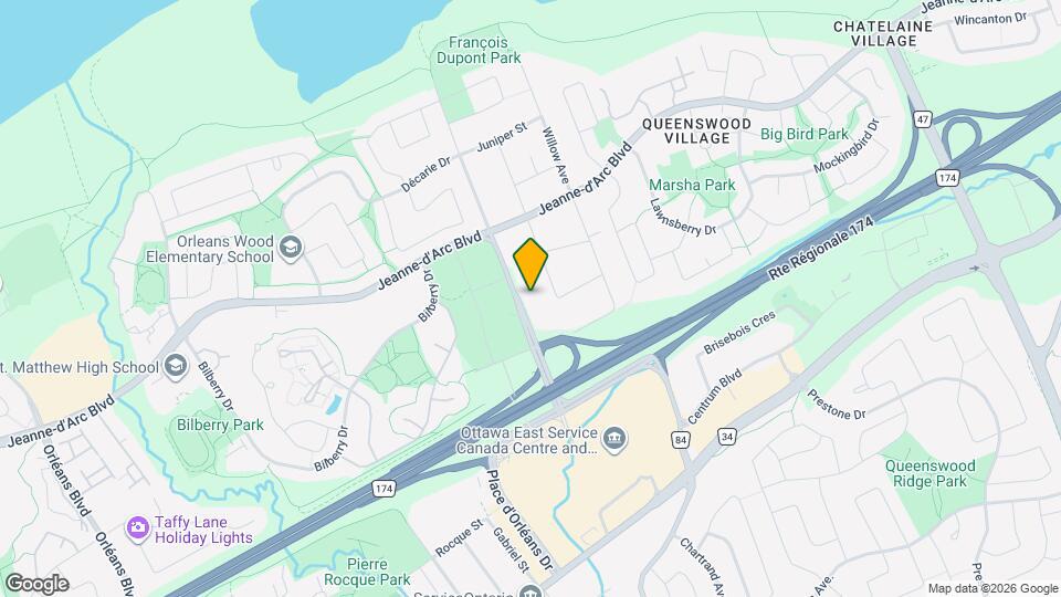 871 Champlain St Map and Location Details