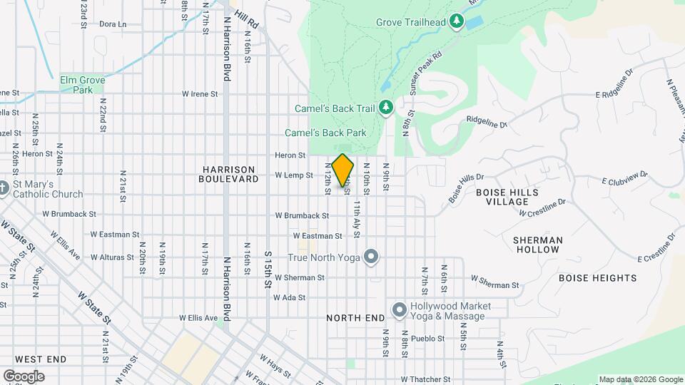 1100 W Ridenbaugh St Map and Location Details