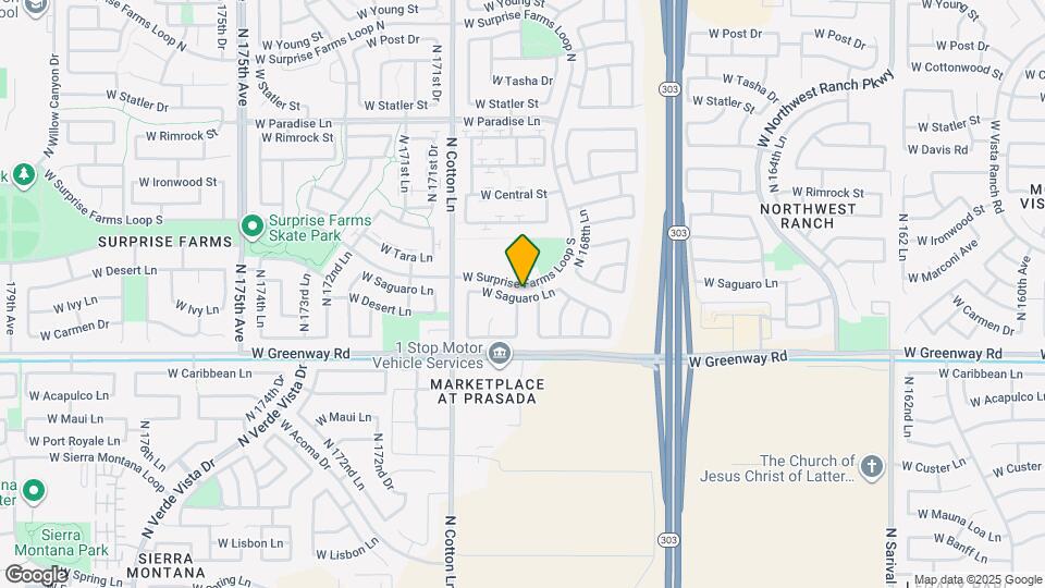 16966 W Saguaro Ln Map and Location Details