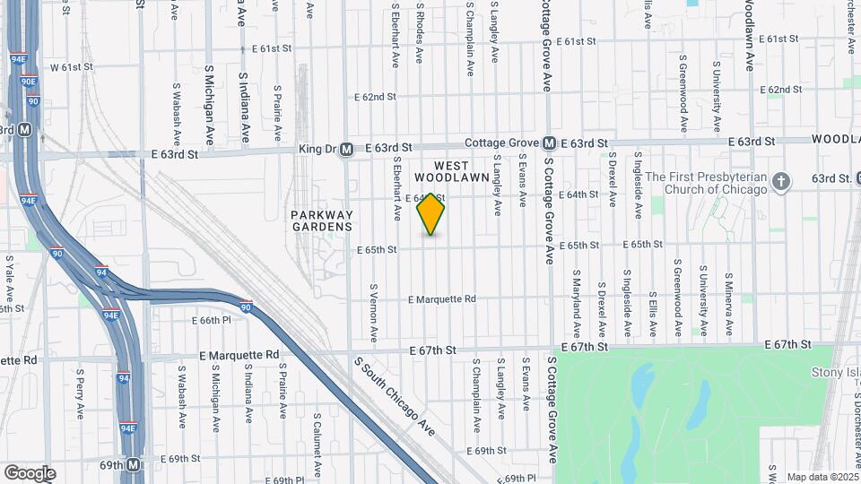 6457 S Rhodes Ave Map and Location Details