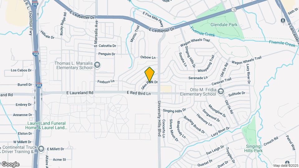 1108 Glen Park Dr Map and Location Details