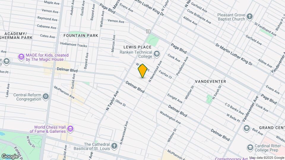 4425 Enright Ave, Unit 2F Mapa y Detalles de la Ubicación