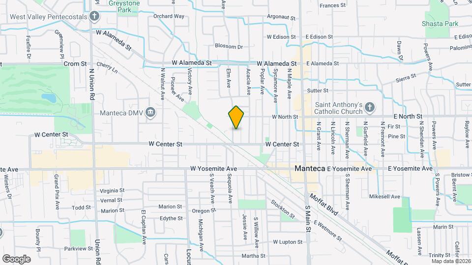 222 Elm Ave, Unit B Map and Location Details