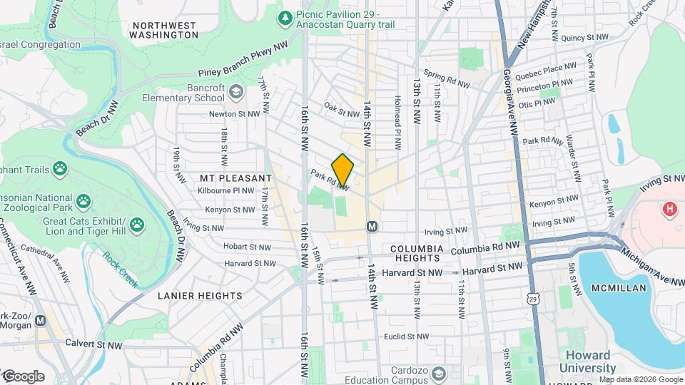 1438 Park Rd NW, Unit 2 Mapa y Detalles de la Ubicación