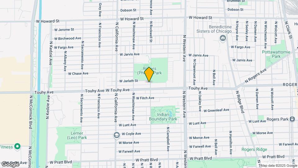7224 N Rockwell St Map and Location Details