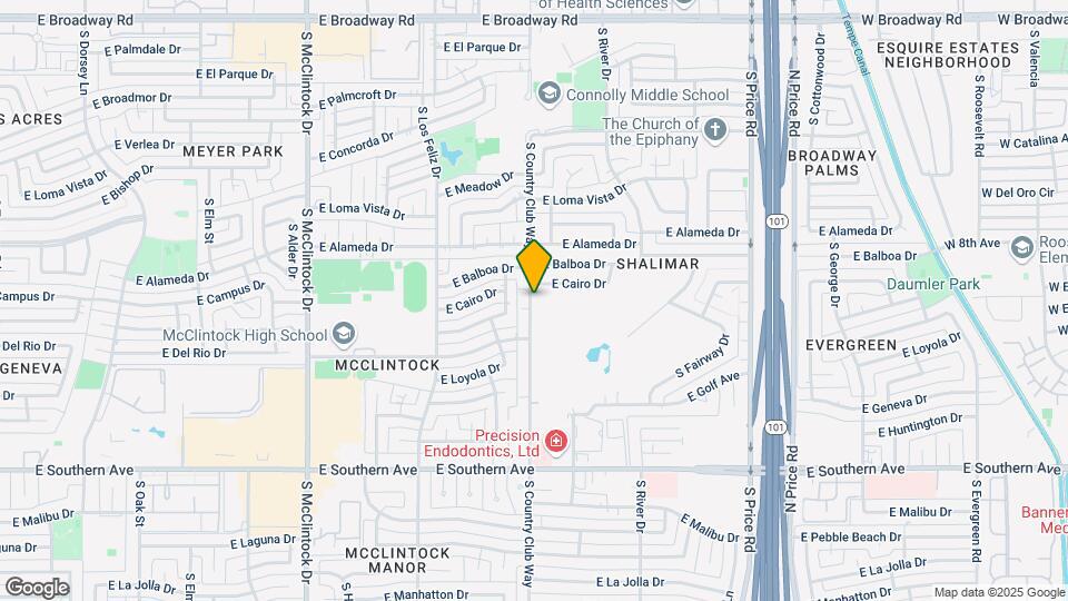 2923 S Country Club Way Map and Location Details