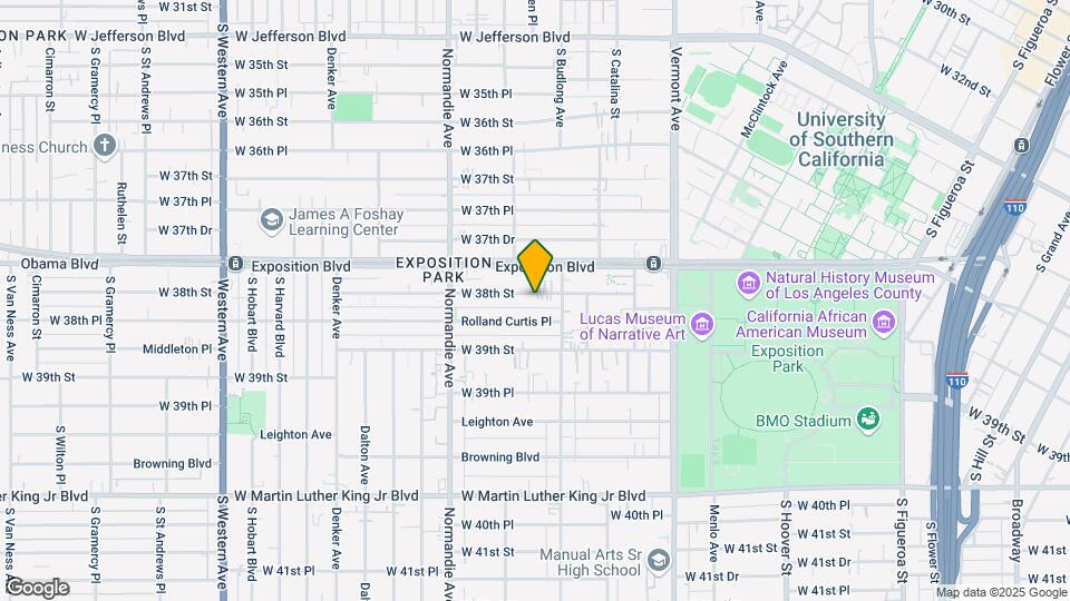 1180 W 38th St Map and Location Details