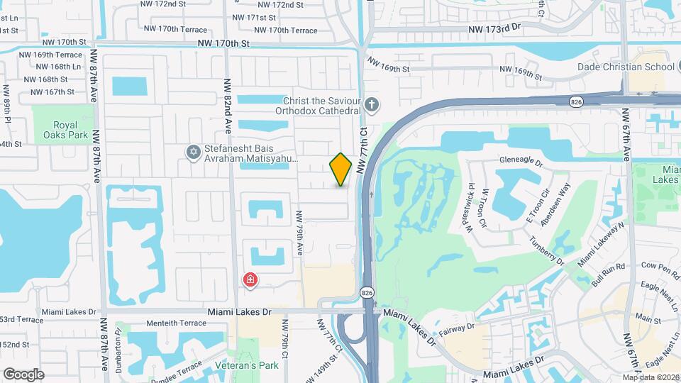 7770 NW 161st Terrace Map and Location Details