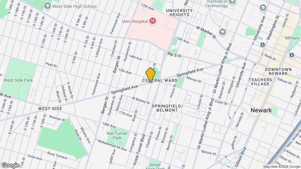 255 Springfield Ave, Unit 1 Map and Location Details